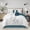 Blue, variant on Nanshing Blair 7 Piece Botanical Comforter Set Queen