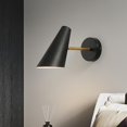 thumbnail image 3 of Indoor Wall Light, Black Wall Spotlight, 350 Adjustable Wall Lamp with Button, Modern Ceiling Light Ceiling Spotlight, for Bedroom Living Room Kitchen, 3 of 3