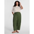 thumbnail image 2 of Terra & Sky Women’s Plus Dropped Shoulder Top with Elbow Length Puff Sleeves, Sizes 0X-5X, 2 of 5