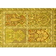 thumbnail image 1 of Ahgly Company Machine Washable Indoor Rectangle Persian Yellow Traditional Area Rugs, 2' x 5', 1 of 4