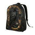 thumbnail image 2 of Cauagu Gothic Raven Portrait Print Backpacks,Travel Daypack Casual Laptop Backpack Bookbag Fits 15 Inch Computer for Men Women, 2 of 8