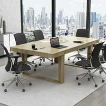 WIAWG 86.6"*47.2" Large Computer Desk Meeting Table for Home Office