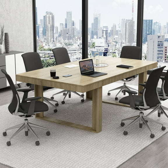 WIAWG 86.6"*47.2" Large Computer Desk Meeting Table for Home Office