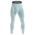 thumbnail image 3 of HOOMEUMY Men's Winter Warm Fleece-Lined Light Thermal Long Johns Pants Tight Cold Weather Base Layer Bottom Blue L, 3 of 8