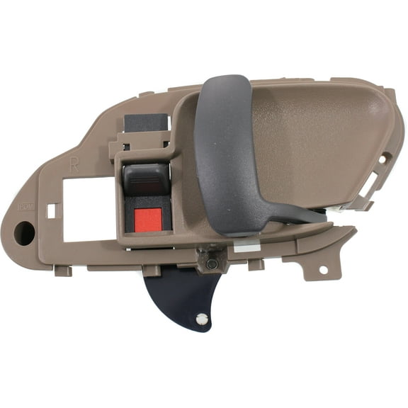 Interior Door Handle Compatible with 1995-1999 Chevrolet C1500 1999-2000 Cadillac Escalade Brown bezel with black lever