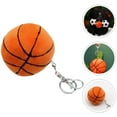 thumbnail image 6 of Fluffy Stuffed Basketball Keychain Plush Basketball Keychain Decor Basketball Keychain, 6 of 9