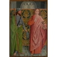 thumbnail image 2 of The Master of the Holy Kinship 13x18 Gold Ornate Wood Frame and Double Matted Museum Art Print Titled - Saints James the Greater and John The&nbsp;Evangelist (ca.&nbsp;1505-07), 2 of 4