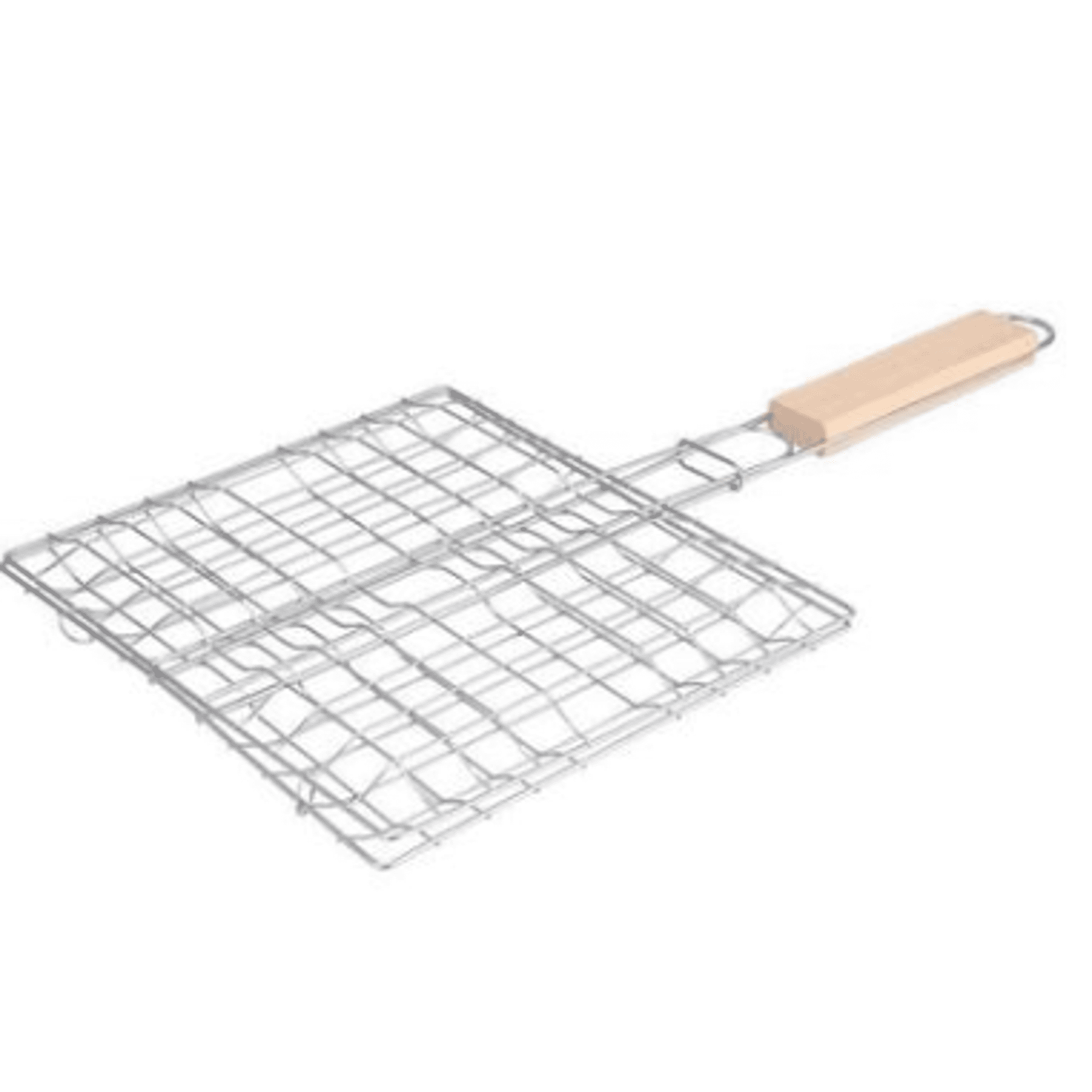 BBQ Grill Basket, Stainless Steel Grilling Basket with Removable Handle