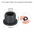 thumbnail image 2 of Uxcell T Type Rubber Grommet Mount Dia 14mm ID 9mm Seal Protection Flexible Hole Plugs Cable Pipe Black, 12Pcs, 2 of 5