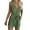 Army Green, variant on AXXD Shorts For Women Clearance Under $10, Solid Button Sleeveless Deep V Lacing Belt Jumpsuit Jean Shorts for Teen Girls Army Green 8