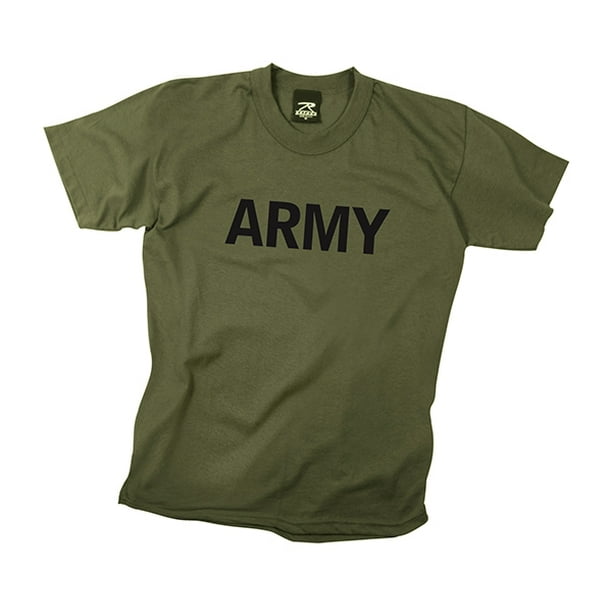 Rothco Kids Army Physical Training T-Shirt, M, Olive Drab - Walmart.com