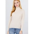 thumbnail image 3 of Turtle Neck Viscose Rib Sweater, 3 of 14