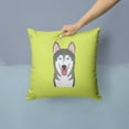 thumbnail image 2 of Dog Face Checkerboard Design Fabric Decorative Pillow, 2 of 4