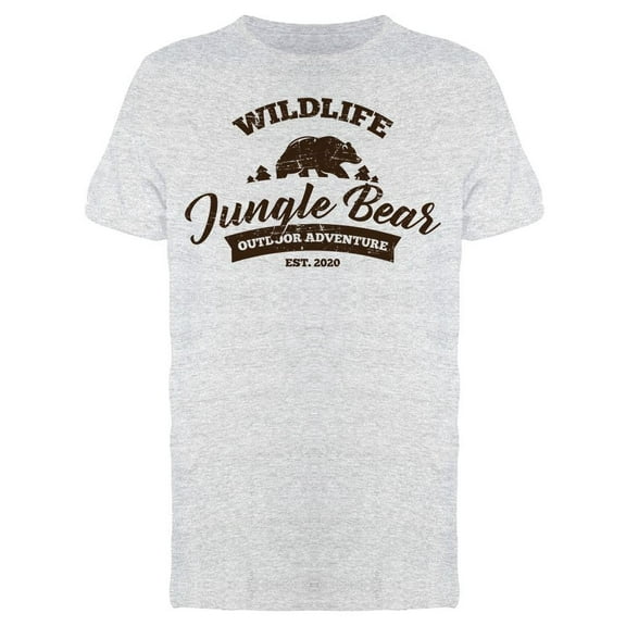 Wildlife Jungle Bear T-Shirt Men -Image by Shutterstock, Male Large