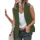 thumbnail image 1 of Chaleco Blazer Sin Mangas para Mujer, Informal, con Abertura Frontal, un Botón, Chaqueta de Verano con Bolsillos. Verde M, 1 of 6