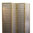 thumbnail image 4 of 70" Tall 4-Panel Screen / Room Divider, Japanese Style with Natural Wood finish, 4 of 5
