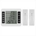 thumbnail image 1 of 1Set Wireless Freezer Thermometer 2 Remote Sensors Alarm Low Temperature Refrigerator Thermometer Clock,1 x Freezer Thermometer 2 x Remote Sensor,White, 1 of 8