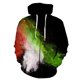 thumbnail image 1 of Sudadera con capucha y cremallera de manga larga con estampado 3D de teñido anudado y salpicaduras de polvo, estilo Harajuku, divertida, 2024, 1 of 6