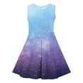 thumbnail image 4 of WRKEKC Girls Summer Dress, Girls Casual Dress, Girls' Summer Sequin Stars Dot Sleeveless Round Neck Mid Size Waist Cinched Dress 3 Years, 4 of 7