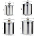 thumbnail image 2 of Cooks Standard 02553 4-Piece Canister Set, Stainless Steel, 2 of 5