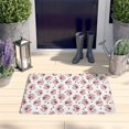 thumbnail image 2 of Pink Cow Strawberry Pattern Flannel Non Slip Door Rugs,Washable Door Mats Indoor,Decorative Door Mats,Dirt-Resistant and Absorbent Doormat for Entrance,Bedroom,Kitchen,Bathroom,23.5x16in(60x40cm), 2 of 5