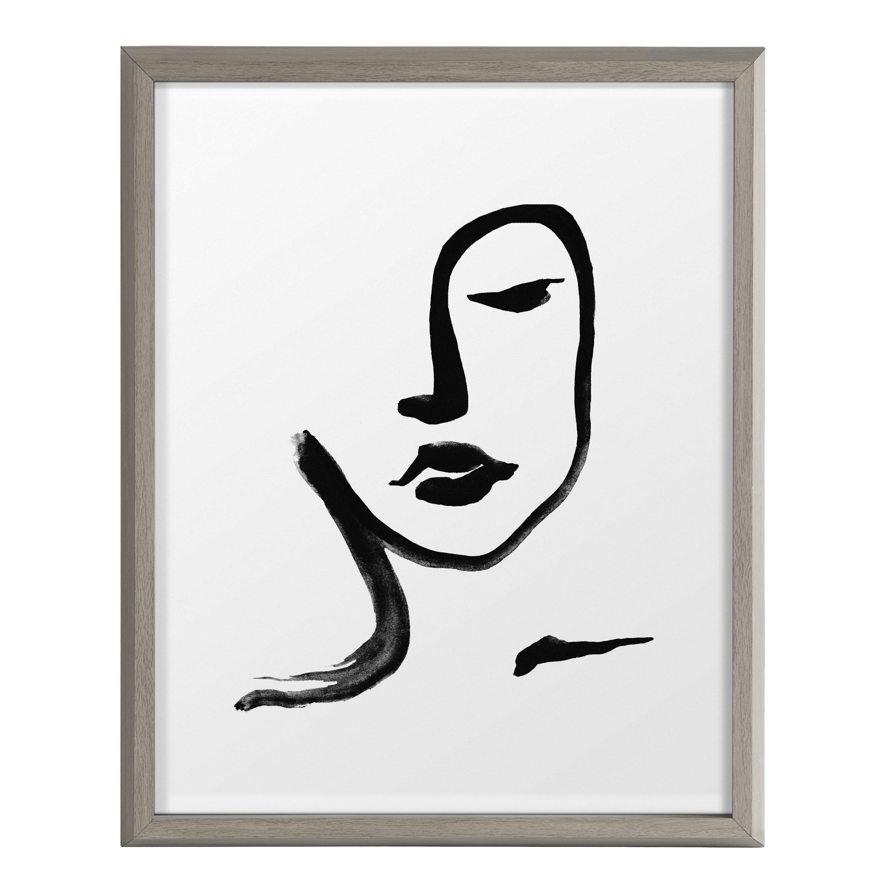 Kate and Laurel People Framed Canvas Art Print, 16" x 20", by Viola Kreczmer