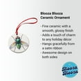 thumbnail image 2 of Housefly Fly Watercolor Christmas Tree Holiday Round Ceramic Ornament, 2 of 7
