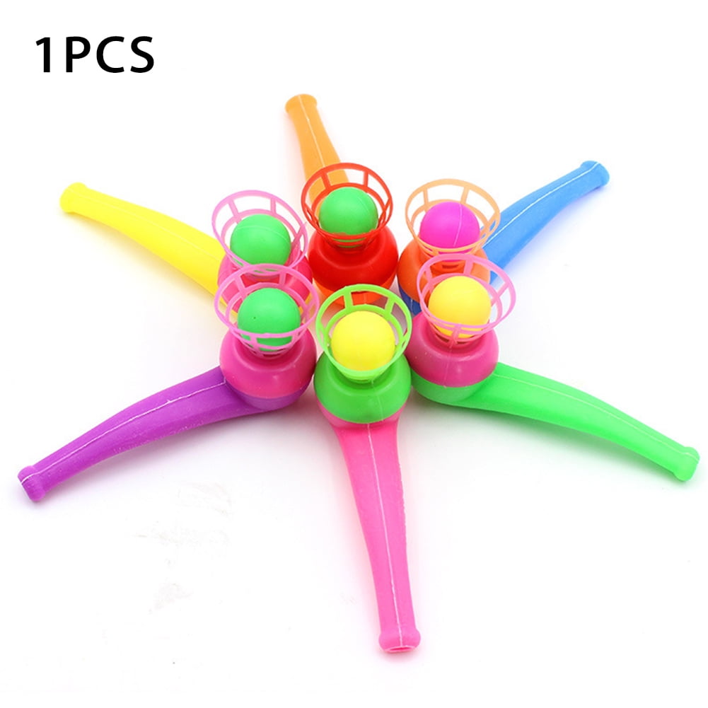 Details about   1PC*Kids Wooden Education Games Floating Ball Blow Pipe & Balls Blowing Toys# 