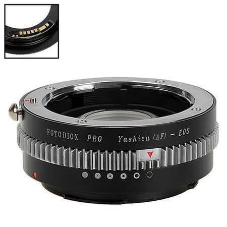 Fotodiox YAF-EOS-Pro-FC10 Lens Mount Adapter with Yashica 230 AF SLR Lens to Canon EOS SLR Camera Body
