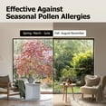 thumbnail image 3 of MORENTO Air Purifiers with Hepa Filter for Home Bedroom Large Room, Remove 99.97% Dust up to 450 Sqft, White, 2 Pack, 3 of 10