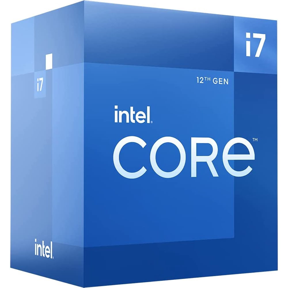 Intel Core i7-12700F Desktop Processor - 12 Cores (8P+4E) & 20 Threads - Up to 4.90 GHz Turbo Speed - Intel Turbo Boost Max Technology - DDR5 and DDR4 support - Intel Laminar RM1 Cooler Included