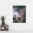 thumbnail image 2 of Hubble Space Telescope Image Probes Interior Of Tarantula Nebula Near Infrared Deep View 30 Doradus Star Birth Dust Large Magellanic Cloud Extra Large XL Wall Art Poster Print, 2 of 4