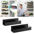 thumbnail image 1 of Product Category Rack 2 - Kitchen Organization Shelf for Fridge and Living Spaces Modern Metal Rack with Holes Design for Enhanced Storage, 1 of 6