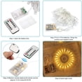 thumbnail image 4 of Photo Clips String Light - Fairy Lights with Clips for Hanging Polaroid Pictures, Battery Operated Photo Hanger, 8 Light Modes Twinkle Lights for Room Party Decor, 4 of 9