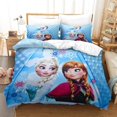 thumbnail image 1 of D Printed Duvet Cover With Pillowcases, Elsa Bedding Set For Teens With Zipper Closure, Kin Soft Microfiber Duvet Cover 135*200 Cm, 1 of 5