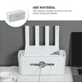 thumbnail image 3 of OULII 1Set White ABS Cable Organizer for Home Use with Heat Dissipation and Wall Mountable Features, 3 of 7