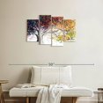 thumbnail image 2 of Elephant Stock The Colour Of Dreams Wall Art - Horizontal Multi Panel Canvas - Living Room Wall Decor - Floral And Botanical Multi Panel - Orange And Gray Decor By Ashvin Harrison - 36" x 22", 2 of 8