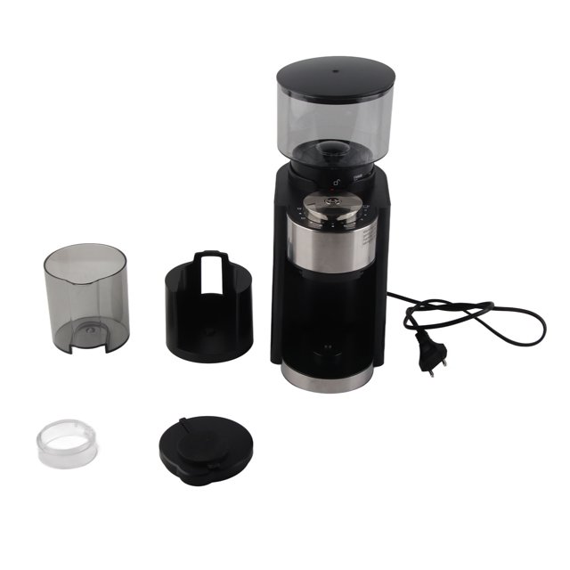 Molinillo de café eléctrico de gran capacidad, 250g, núcleo de molienda de acero inoxidable, molinillo de café de rebaba ajustable, enchufe europeo de 220V