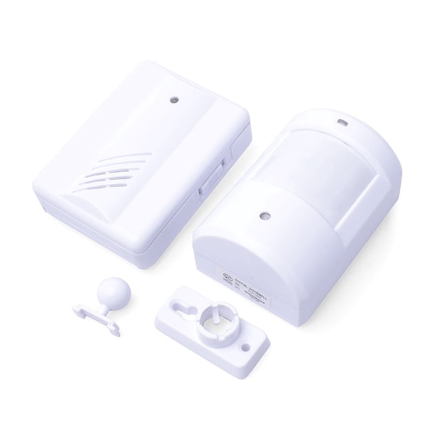 Naiovety Sensor de movimiento PIR inalámbrico, timbre de puerta, alarmas de inducción, timbre, recordatorio de voz, sistemas de seguridad, empresa de Decoración del hogar Naiovety HA069058-01