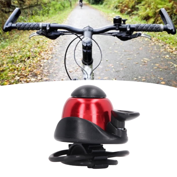 Aluminum Alloy 360 Rotatable Bike Bell with Elastic Leather Strap