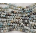 thumbnail image 3 of K-KED Natural Multi-colour Frosted Amazonite Round Beads 8mm 15", 3 of 3