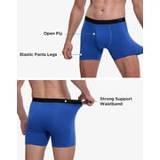 INNERSY Mens Boxer Briefs Cotton Stretchy Underwear 7 Pack for a Week(L,Rainbow Colors)