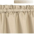 thumbnail image 3 of Short Curtain Valance, Waffle Weave Textured Valance Curtains, Waterproof Rod Pocket Half Valance Curtain for Kitchen Bathroom Cafe Living Room, 3 of 7