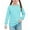 Light Blue, variant on Ashirexll Long Sleeve Shirts Winter Tops for Girls 5-14 Years Round Neck Knit Pullover Fashion Casual Long Sleeve Top for Spring and Fall