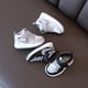 thumbnail image 3 of Zapatillas de deporte de media caña para niños Primavera y otoño Zapatos de una sola capa gris sombra para niños Zapatos de tabla para bebés para niños Zapatos para niñas, 3 of 6