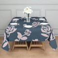 thumbnail image 6 of Floral 60" Square Waterproof Tablecloth, Floral Print Polyester Table Cover, 6 of 6