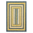 thumbnail image 2 of Casavani Yellow Cotton Hand Block Printed Dhurrie Square Living Room Carpet Outdoor Rug 10x10 feet, 2 of 6
