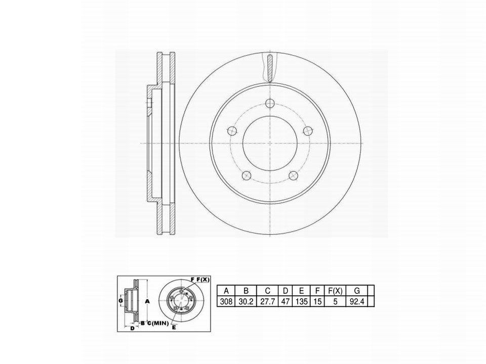 Winstop Brake Rotor, Front WS232650, Ford Expedition 2000-1997
