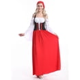 thumbnail image 2 of Disfraz de Oktoberfest Macarena Rojo Largo, 2 of 8