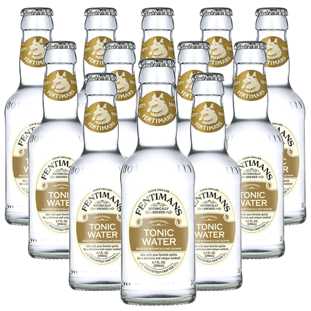 Fentimans Botanically Brewed Natural Tonic Water 12 Pack, 6.7 fl oz Bottles – Premium Mixer for Cocktails & Refreshing Drinks